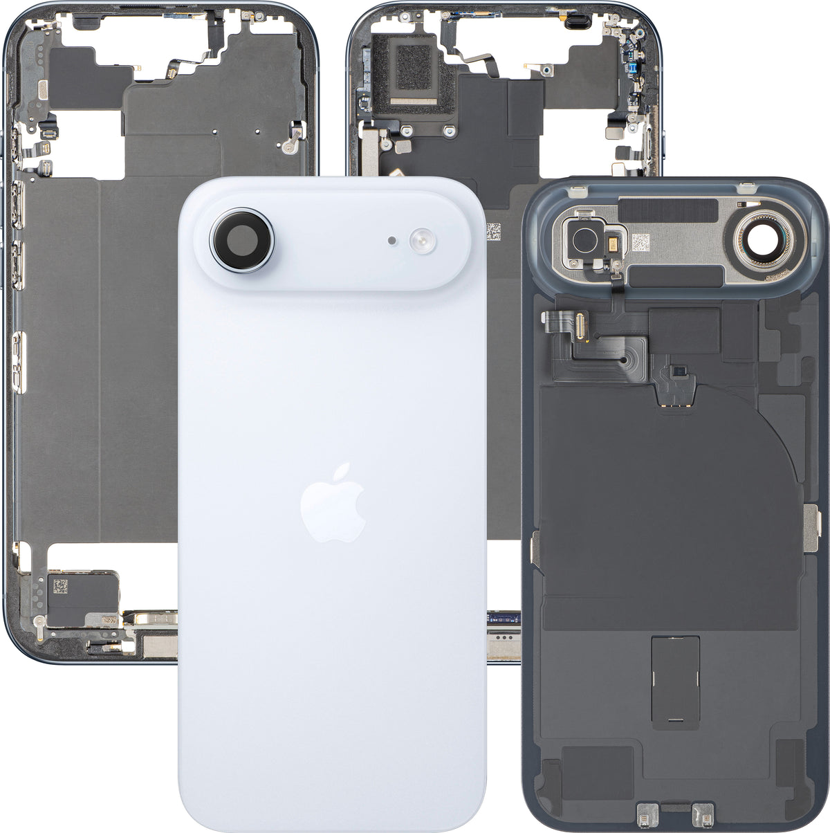 Copertura Batteria Apple iPhone 17 Air, Con Scocca Centrale, Parti Complete, Blu (Sky Blue), Swap Premium