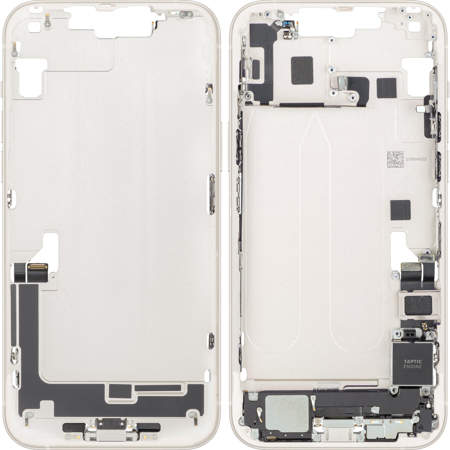 Coperchio Batteria Apple iPhone 14 Plus, Con Scocca Centrale, Completo di Parti, Bianco (Starlight), Swap