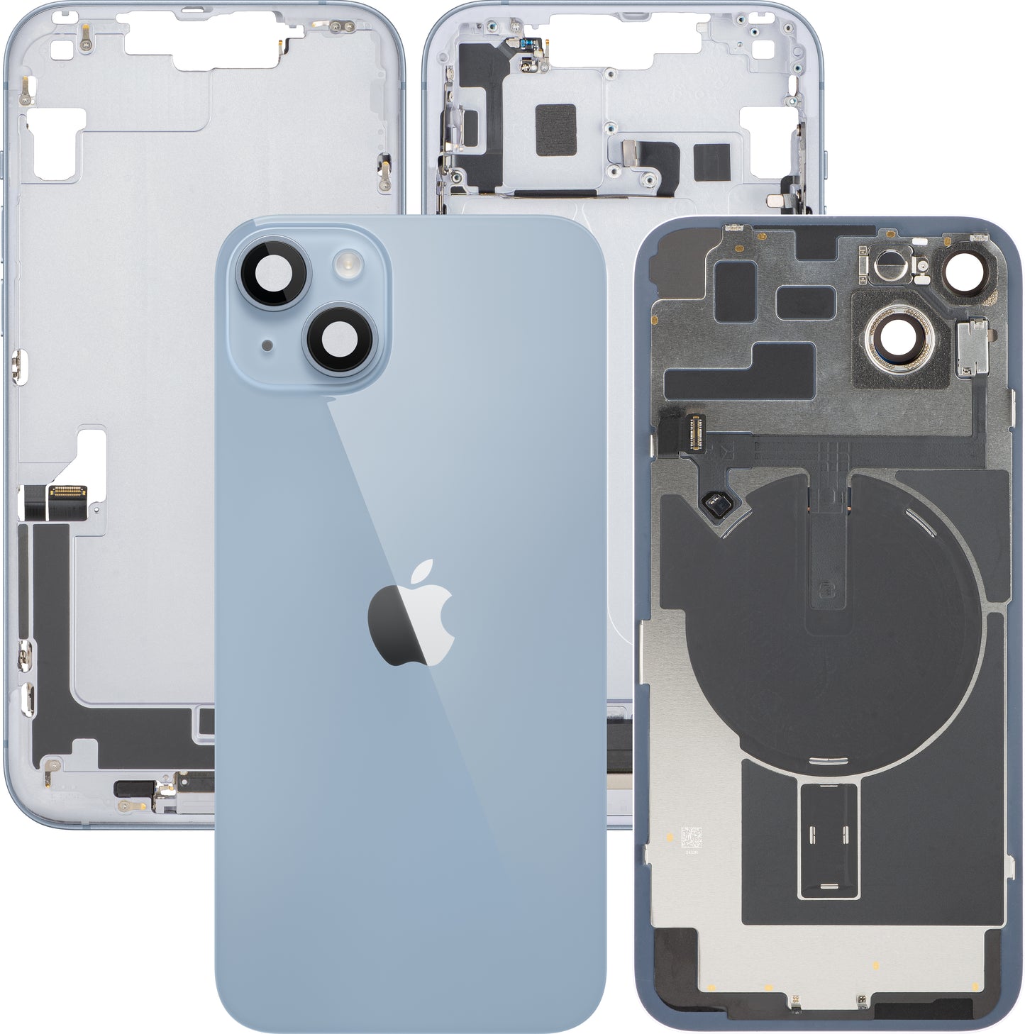 Coperchio Batteria Apple iPhone 14 Plus, Con Scocca Centrale, Completo di Parti, Blu, Swap