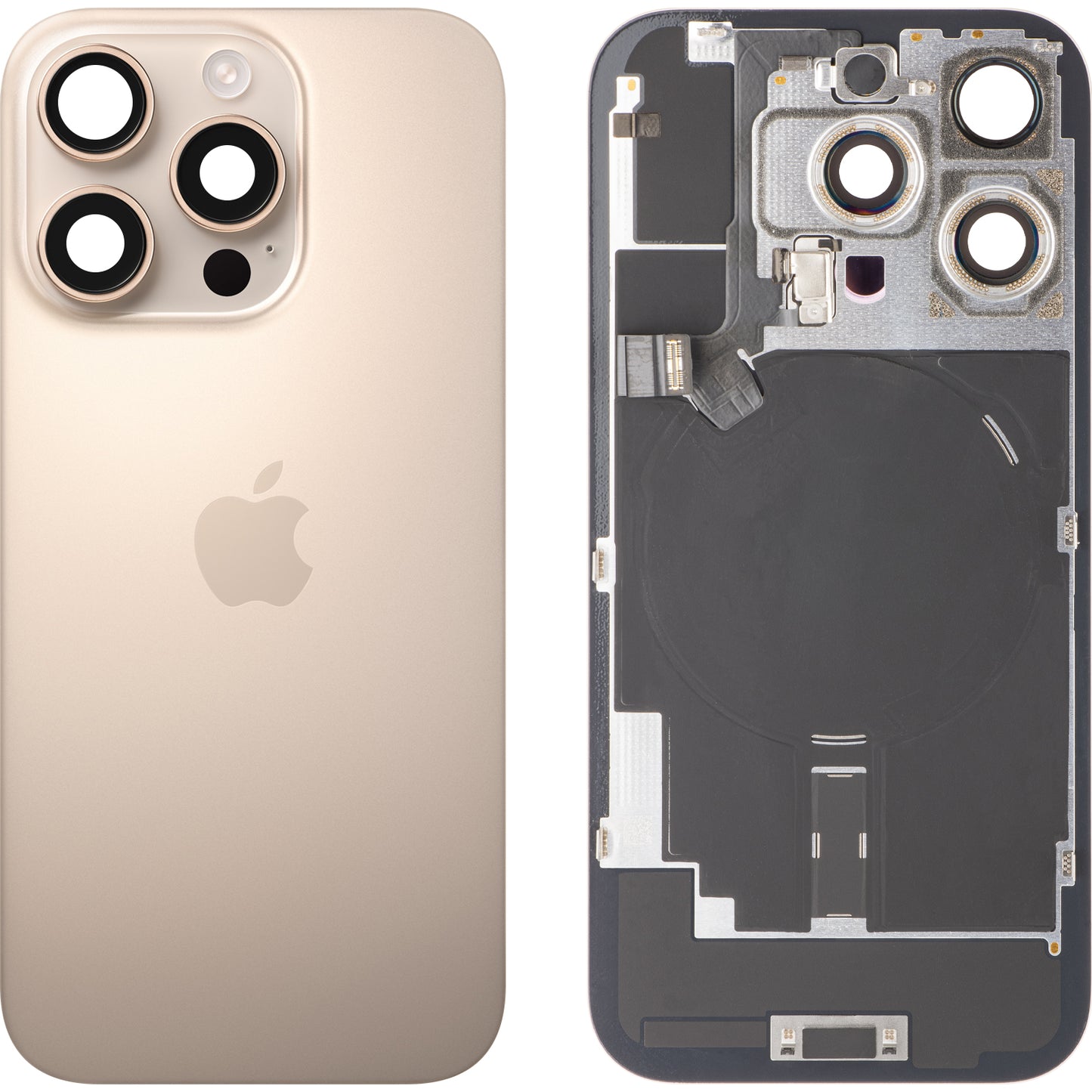 Coperchio Batteria compatibile con Apple iPhone 16 Pro, Dorato