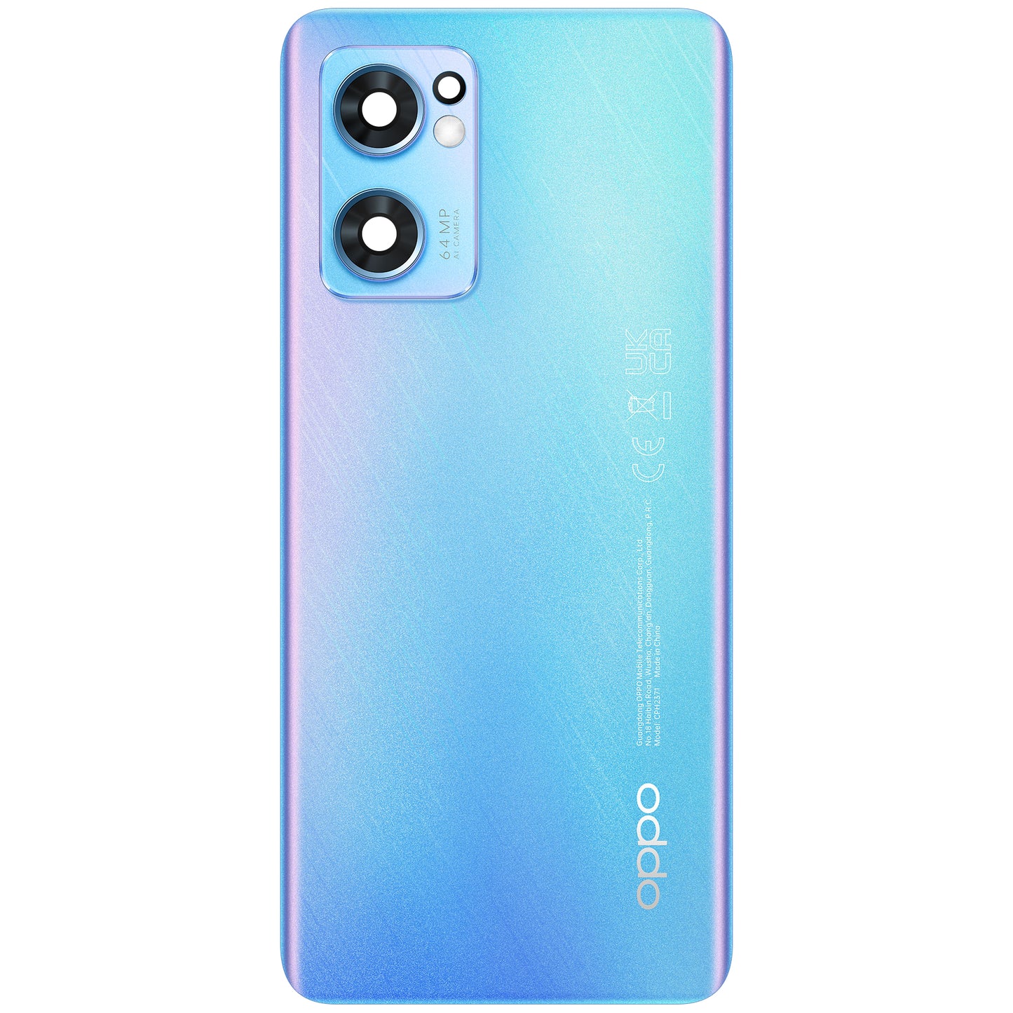 Battery Cover Oppo Find X5 Lite / Reno7 5G, Blue (Startrails Blue), Swap