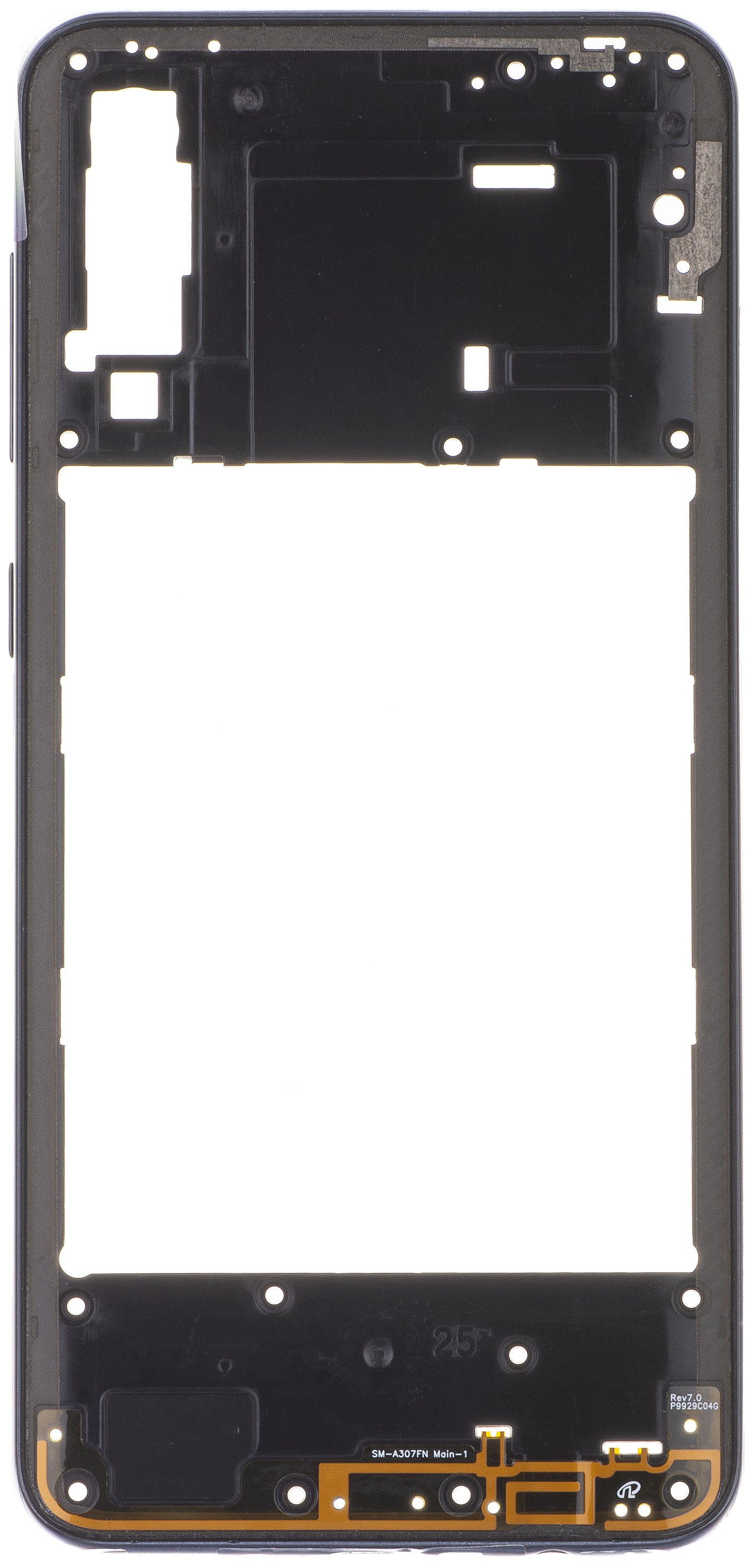 Scocca Centrale Samsung Galaxy A30s A307, Nera
