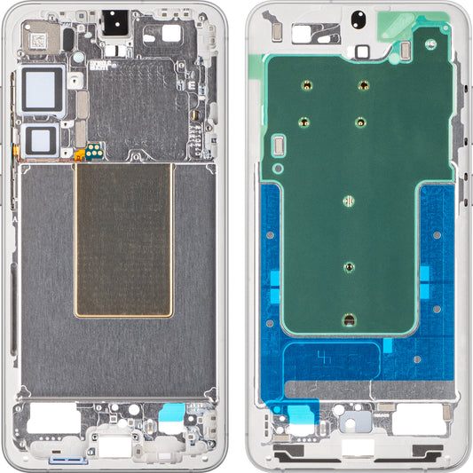 Custodia Mijloc per Samsung Galaxy S24+ S926, Grigio (Marble Grey), Service Pack GH82-33413B