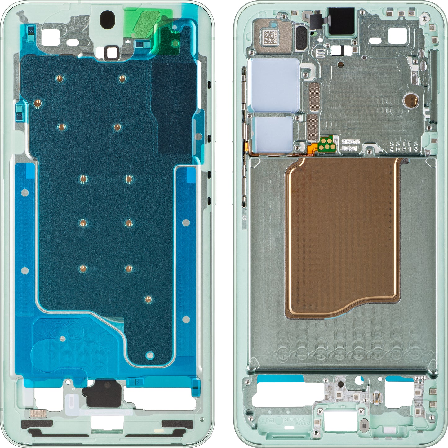 Custodia Centrale Samsung Galaxy S25 S931, Verde (Mint), Service Pack GH82-36328B