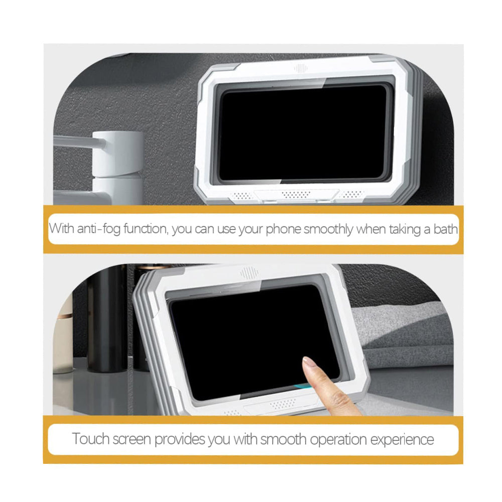 Custodia da Parete con Membrana Tattile Techsuit LC-888 per Telefono, Impermeabile, Grigia