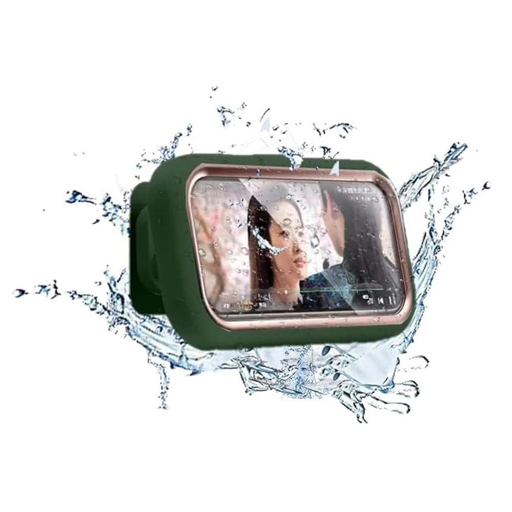 Custodia da Parete con Membrana Tattile Techsuit LC-999 per Telefono, Impermeabile, Verde Dorato