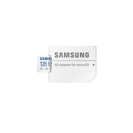 Scheda di memoria microSDXC Samsung Evo Plus, 128Gb, Classe 10 / UHS-1 U3, con adattatore MB-MC128SA/EU MB-MC128SA/EU