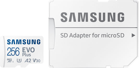 Scheda di memoria microSDXC Samsung Evo Plus, 256 Gb, Classe 10 / UHS-1 U3, con adattatore MB-MC256SA/EU MB-MC256SA/EU