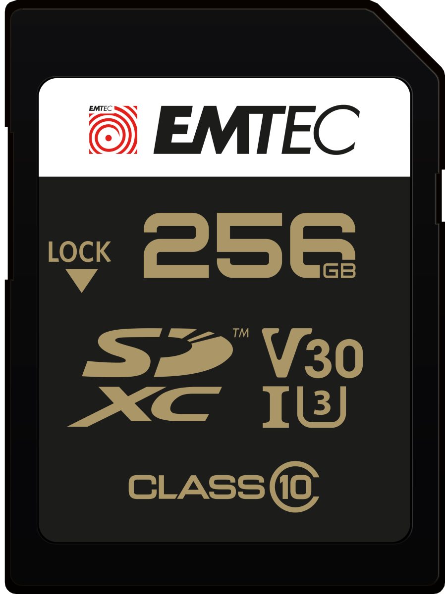 Scheda di Memoria SDXC Emtec SpeedIn Pro, 256Gb, Classe 10 / UHS-1 U3 ECMSD256GXC10SP