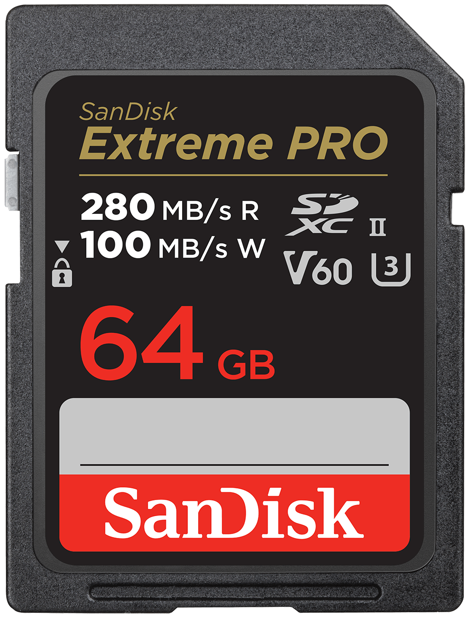 Scheda di memoria SDXC SanDisk Extreme Pro, 64Gb, Classe 10 / UHS-2 U3 SDSDXEP-064G-GN4IN