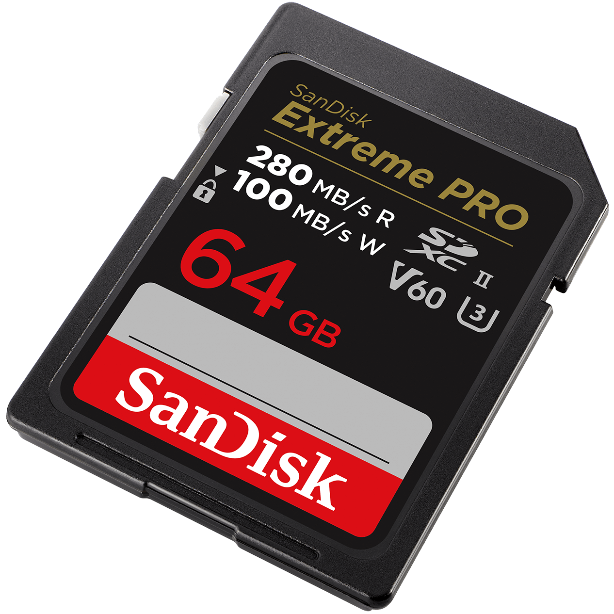 Scheda di memoria SDXC SanDisk Extreme Pro, 64Gb, Classe 10 / UHS-2 U3 SDSDXEP-064G-GN4IN