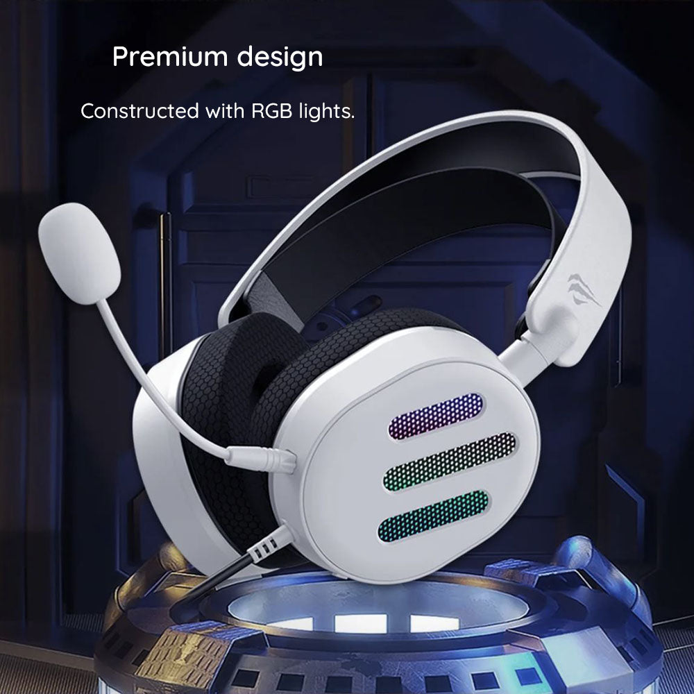 Cuffie Gaming USB HAVIT H2038U, RGB, 2m, Nere
