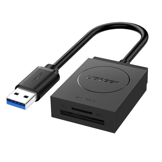 Lettore di schede USB 3.0 UGREEN CR127, SD - microSD, nero