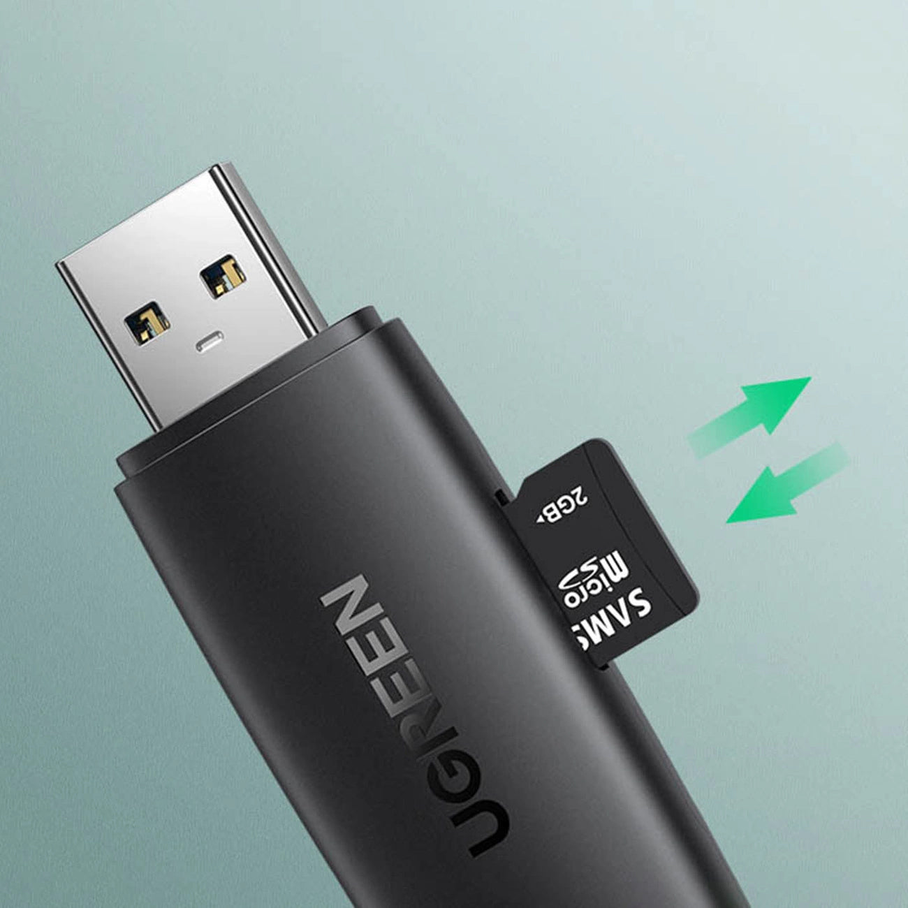 Lettore di schede USB / USB-C UGREEN CM304, SD - microSD, nero