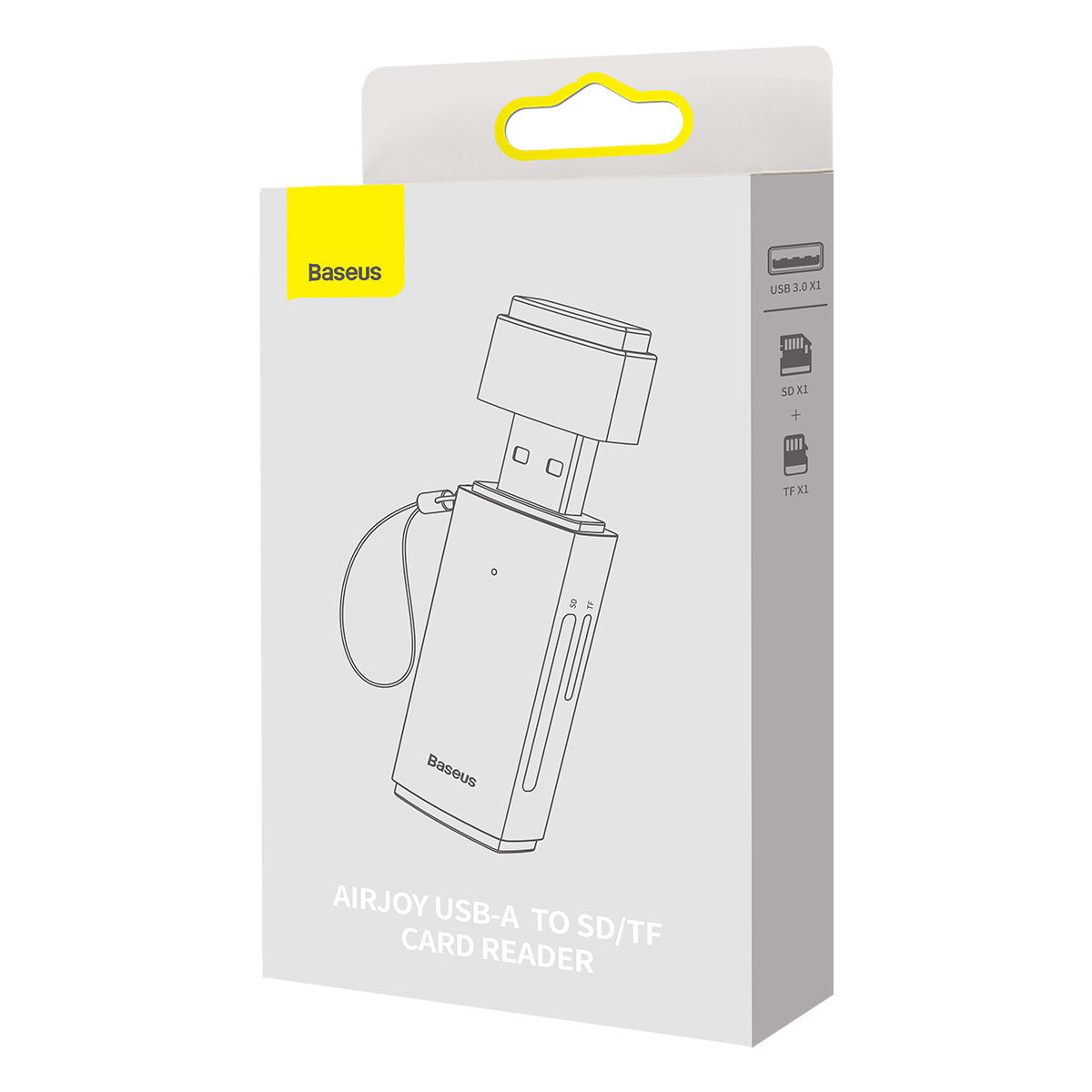 Baseus BS-OH069 Lettore di schede USB, SD - microSD, grigio WKQX060013
