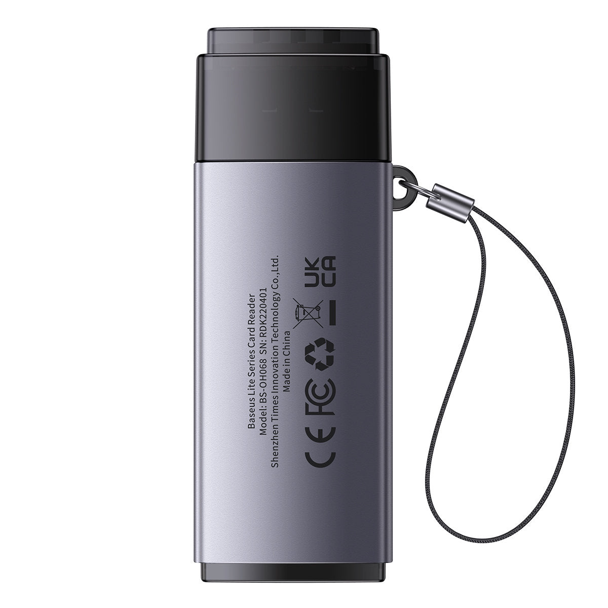 Baseus BS-OH069 Lettore di schede USB, SD - microSD, grigio WKQX060013