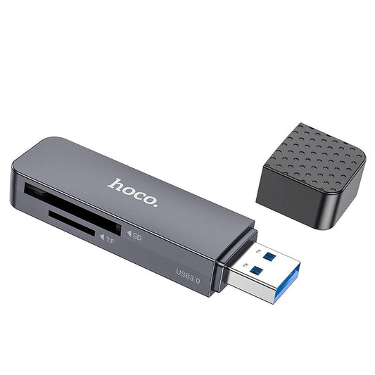 Lettore di schede USB HOCO HB45, SD - microSD, Grigio