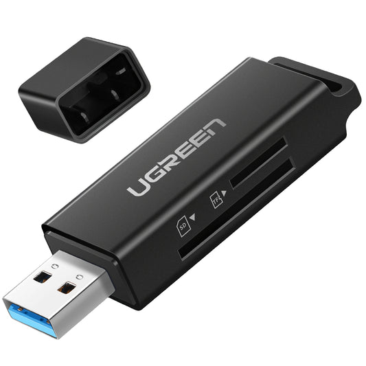 Lettore di schede USB 3.0 UGREEN CM104, SD - microSD, nero