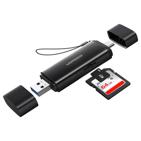 Lettore di schede USB / USB-C UGREEN CM803 (65024), SD - microSD, Nero