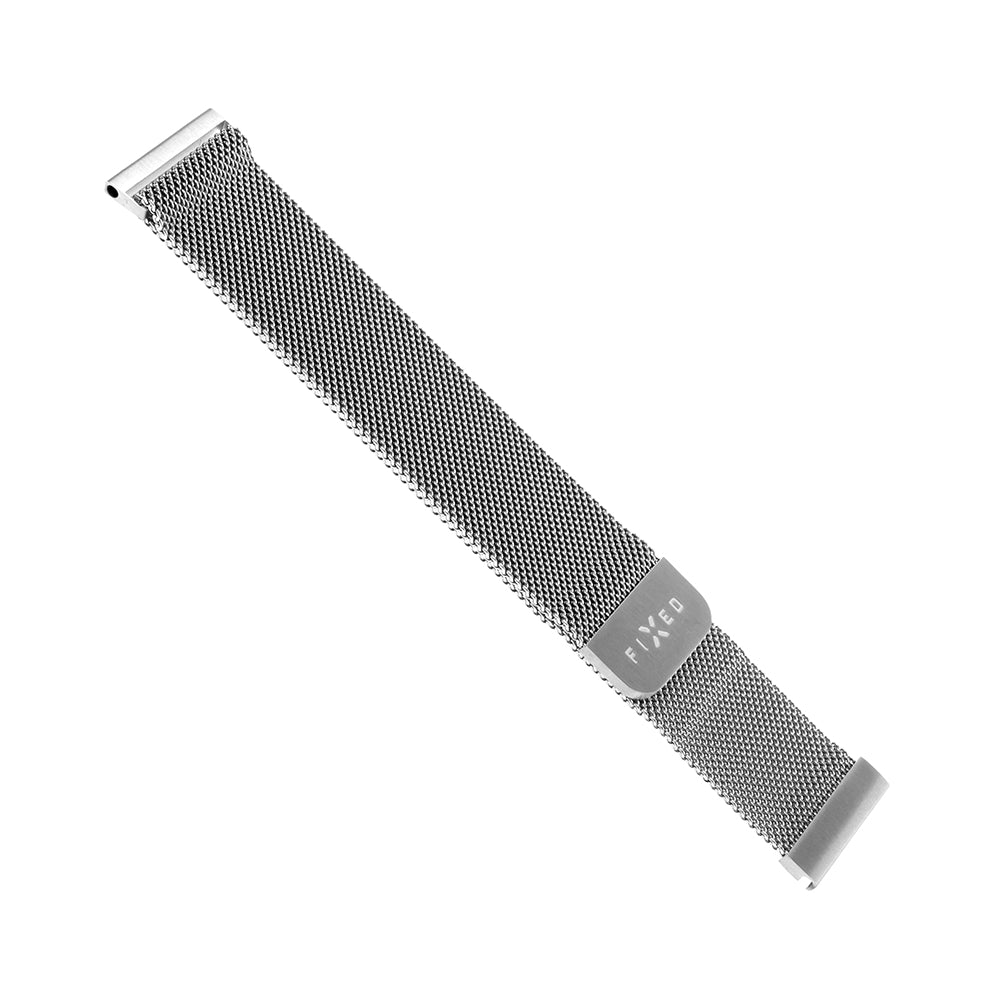Cinturino Fixed Mesh per Samsung Galaxy Watch / Huawei Watch Series, 20mm, Argento