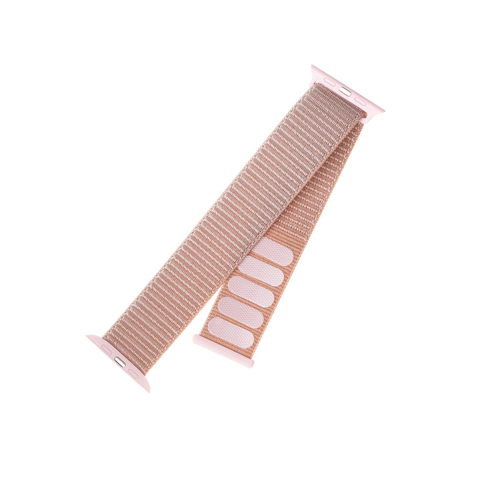 Cinturino Fixed Nylon per Apple Watch 49mm / 46mm / 45mm / 44mm / 42mm Series, Rosa Dorato