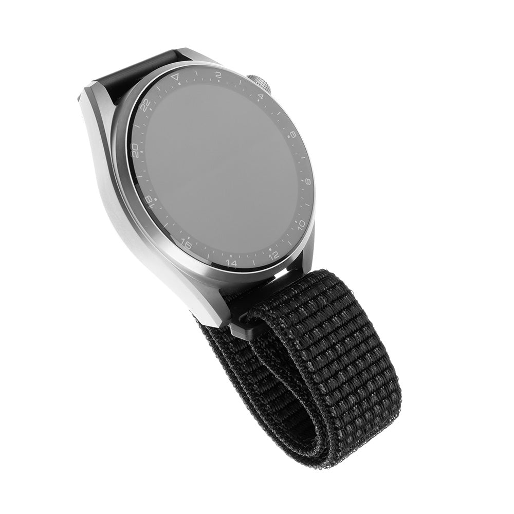 Cinturino Fixed Nylon per Huawei Watch / Xiaomi Watch Series, 22mm, Nero Opaco