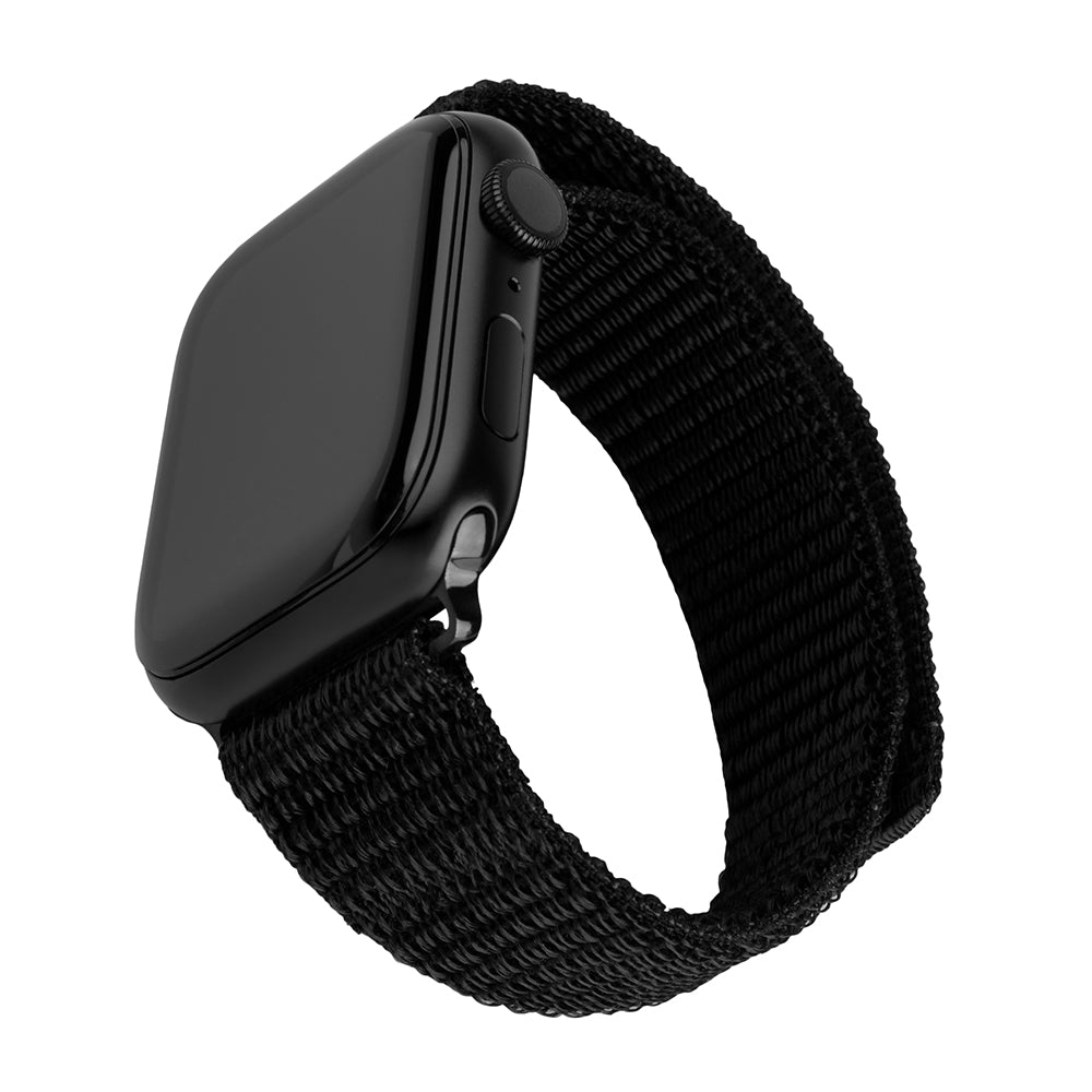 Cinturino Fixed Nylon Sporty per Apple Watch 42mm / 41mm / 40mm / 38mm Series, Nero