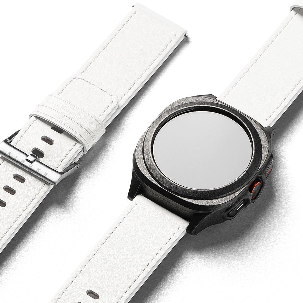 Cinturino Ringke One Basic Bold per Fossil Watch / Mobvoi Watch / Suunto Watch Series, 24mm, Bianco