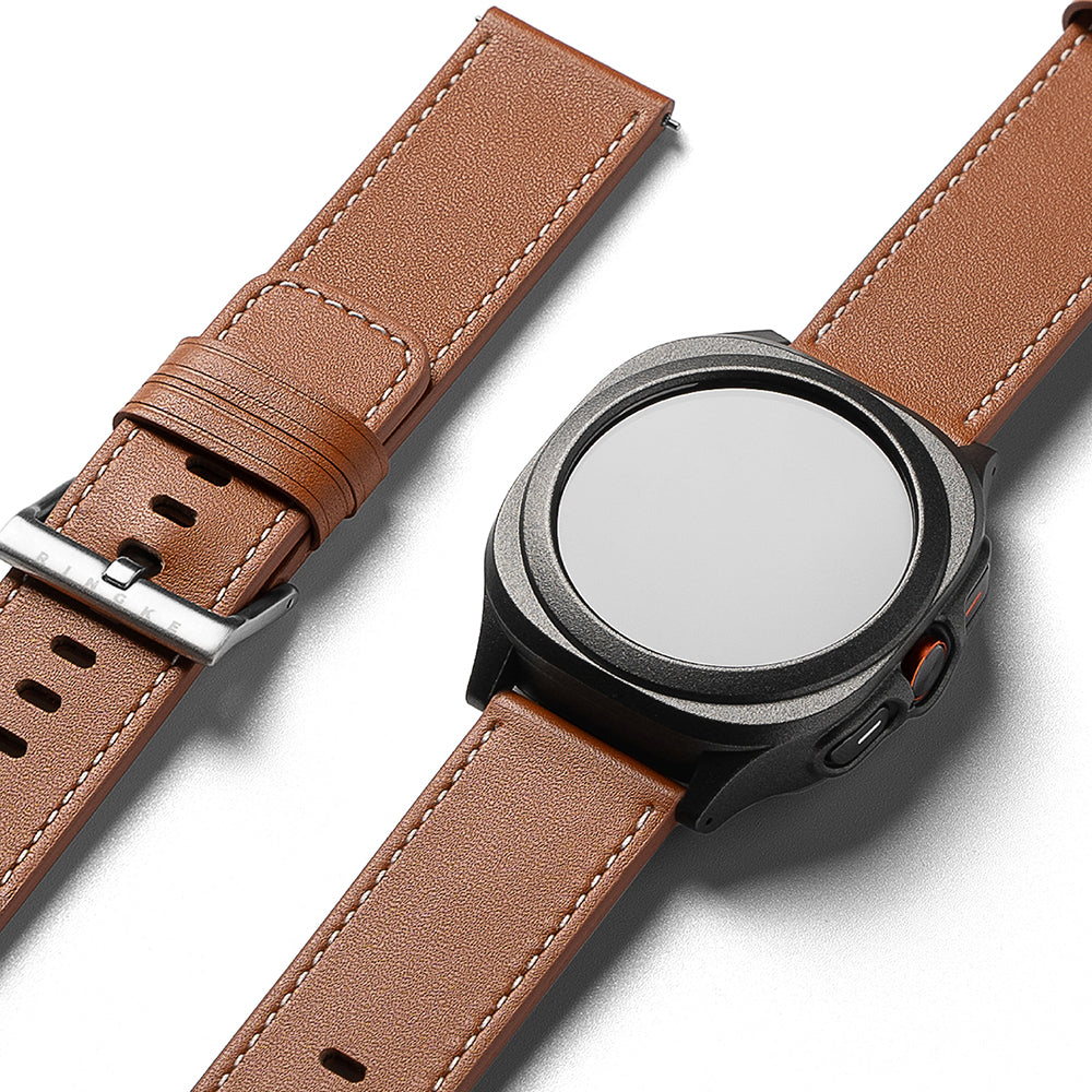 Cinturino Ringke One Basic Bold per Fossil Watch / Mobvoi Watch / Suunto Watch Series, 24mm, Marrone