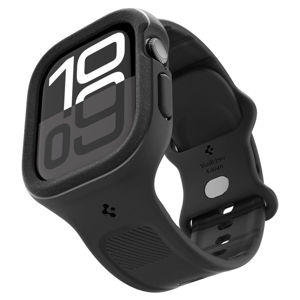 Cinturino Spigen Caseology Vault Pro per Apple Watch Series 10 / 11 46mm, Nero Opaco