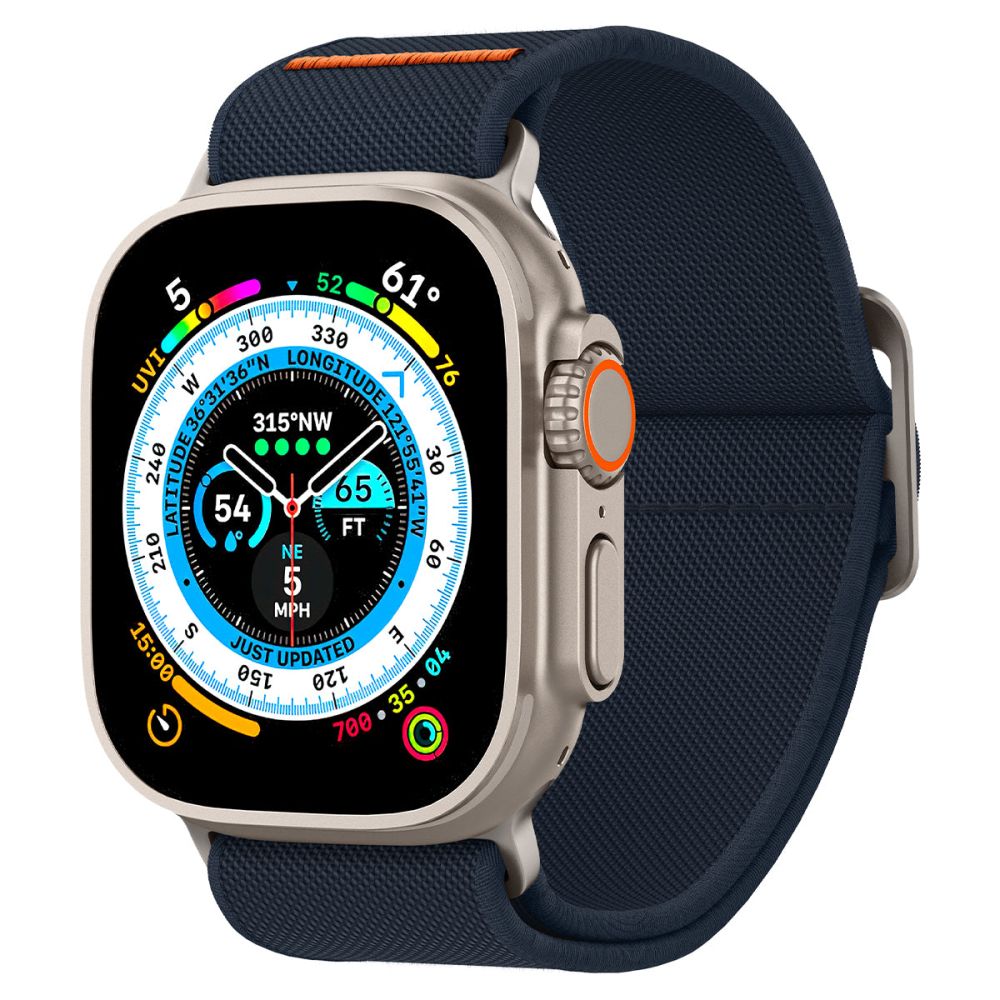 Cinturino Spigen Fit Lite Ultra per Apple Watch 49mm / 46mm / 45mm / 44mm / 42mm Series, Blu Navy AMP05984
