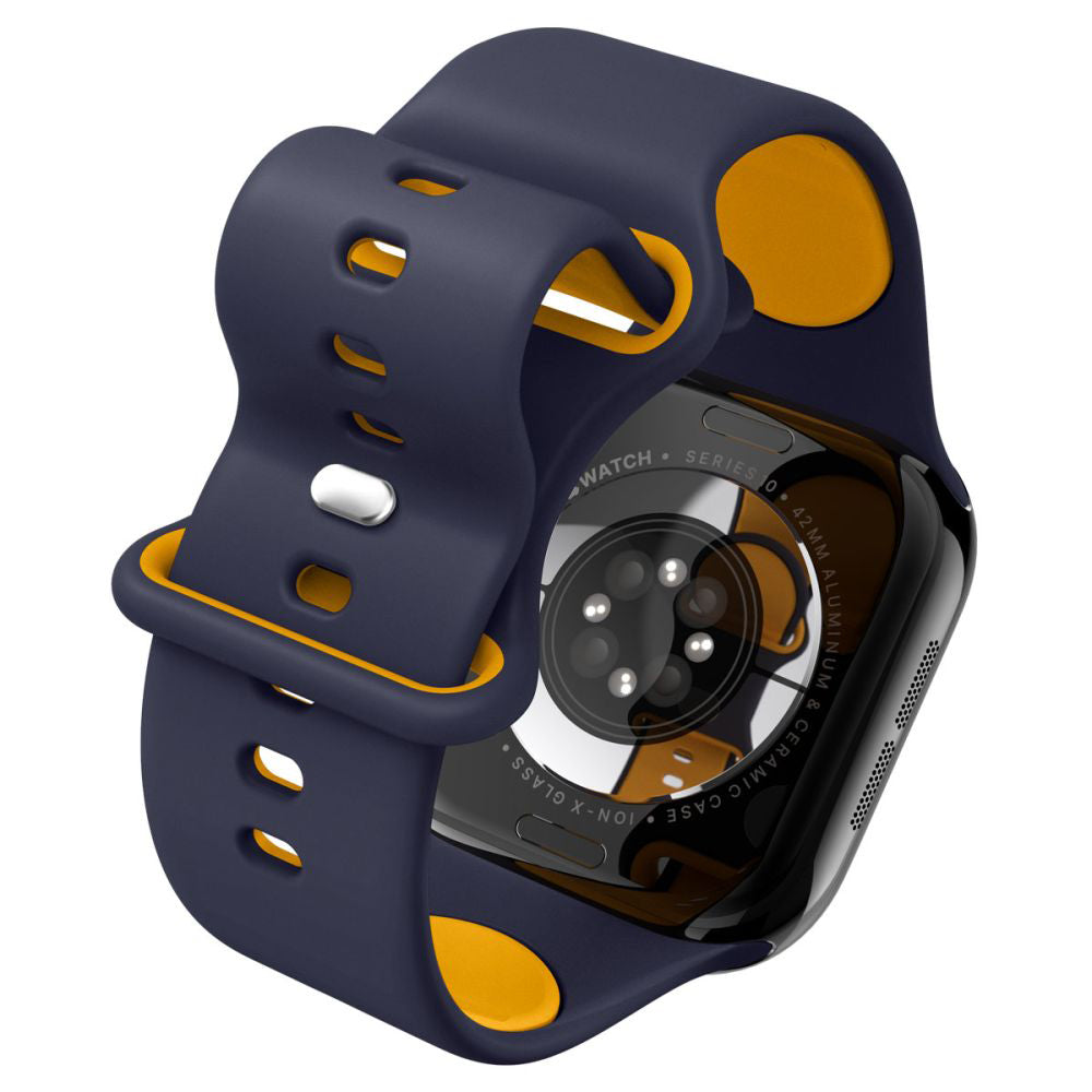 Cinturino Spigen Nano Pop per Apple Watch 42mm / 41mm / 40mm / 38mm Series, Blu Navy AMP09325