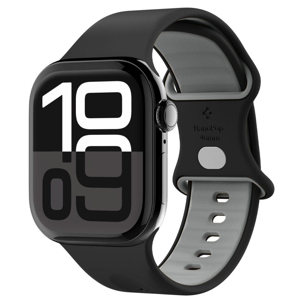 Cinturino Spigen Nano Pop per Apple Watch 49mm / 46mm / 45mm / 44mm / 42mm Series, Nero AMP09321