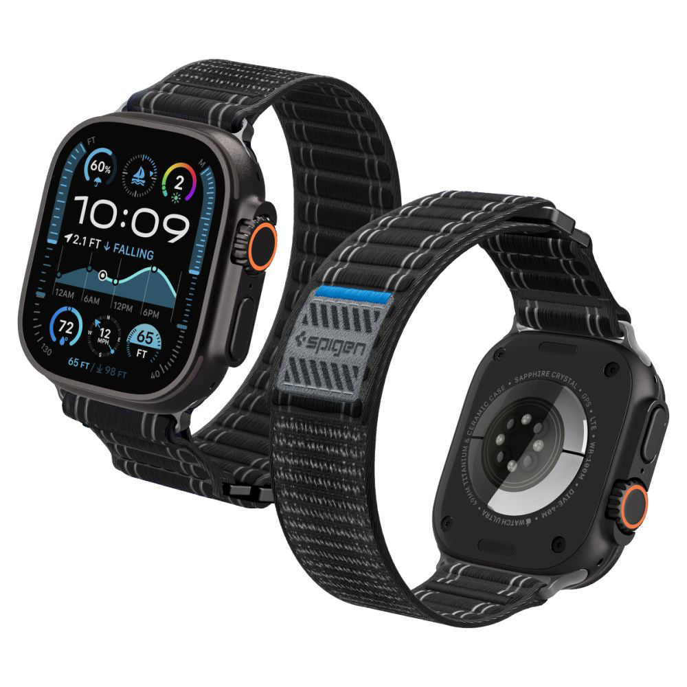 Cinturino Spigen WBF0 per Apple Watch 49mm / 46mm / 45mm / 44mm Series, Nero AMP10141