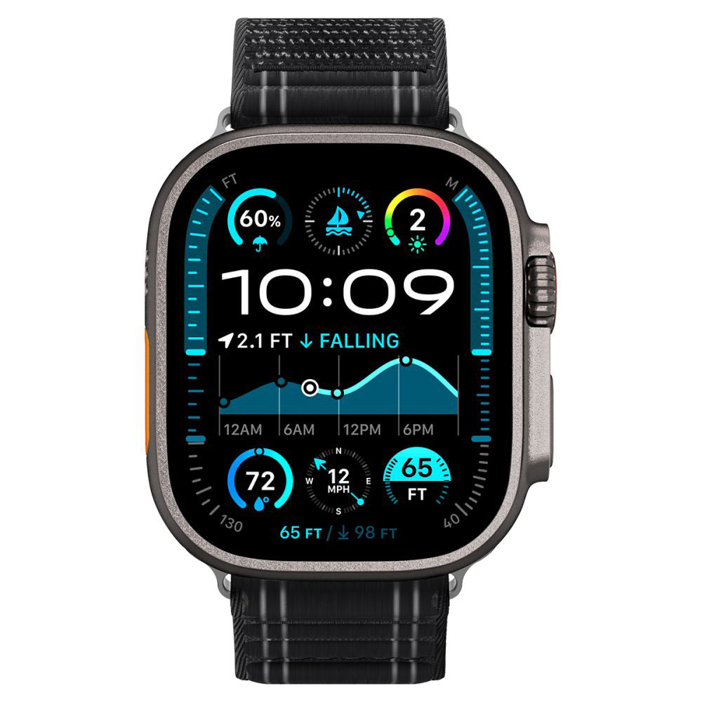 Cinturino Spigen WBF0 per Apple Watch 49mm / 46mm / 45mm / 44mm Series, Nero AMP10141