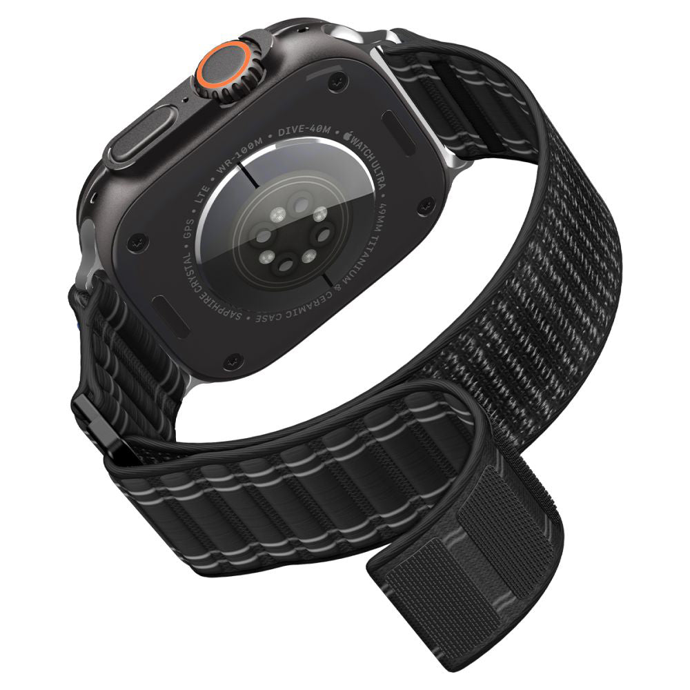 Cinturino Spigen WBF0 per Apple Watch 49mm / 46mm / 45mm / 44mm Series, Nero AMP10141