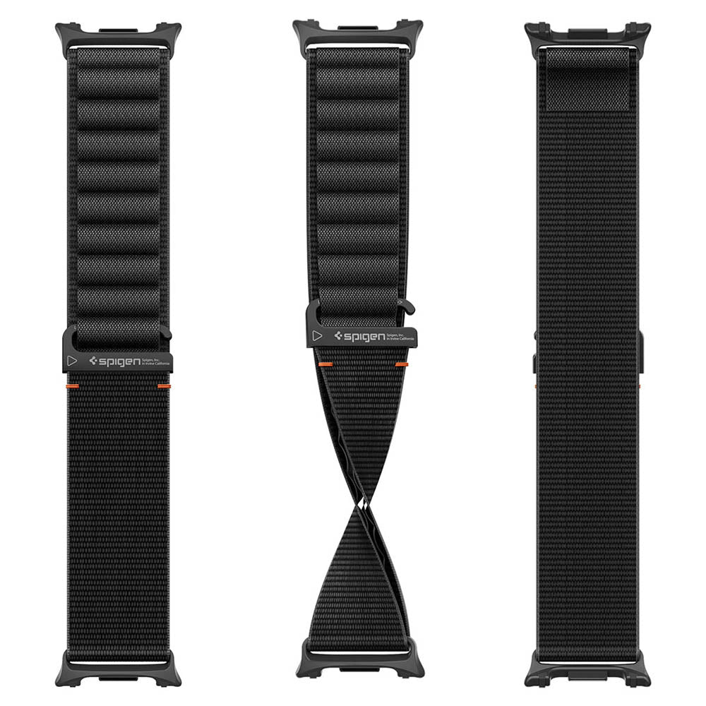 Cinturino Spigen WBF1 per Samsung Galaxy Watch9 / Watch8 / Watch8 Classic Series, Nero AMP11607