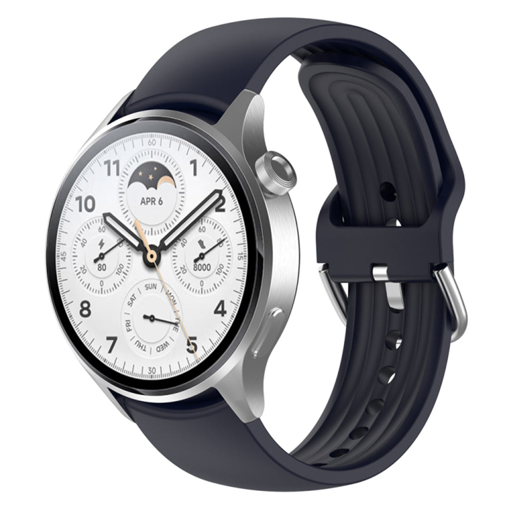 Cinturino Techsuit W003 per Huawei Watch / Xiaomi Watch Series, 22mm, Blu Navy