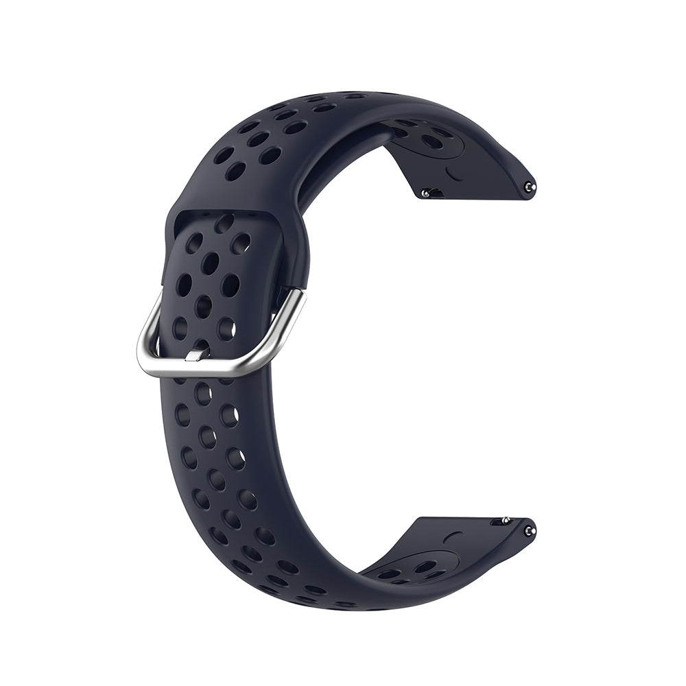 Cinturino Techsuit W004 per Samsung Galaxy Watch / Huawei Watch Series, 22mm, Blu Scuro