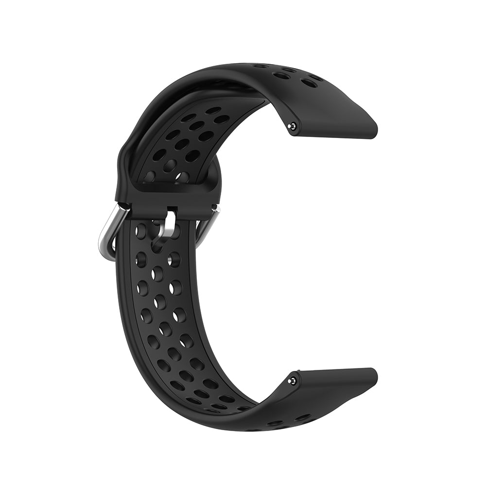 Cinturino Techsuit W004 per Samsung Galaxy Watch / Huawei Watch Series, 22mm, Nero