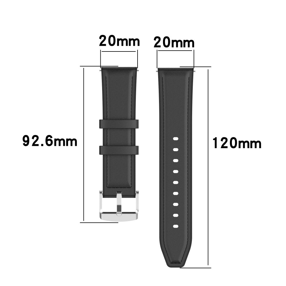 Cinturino Techsuit W007 per Samsung Galaxy Watch / Huawei Watch Series, 20mm, Nero.