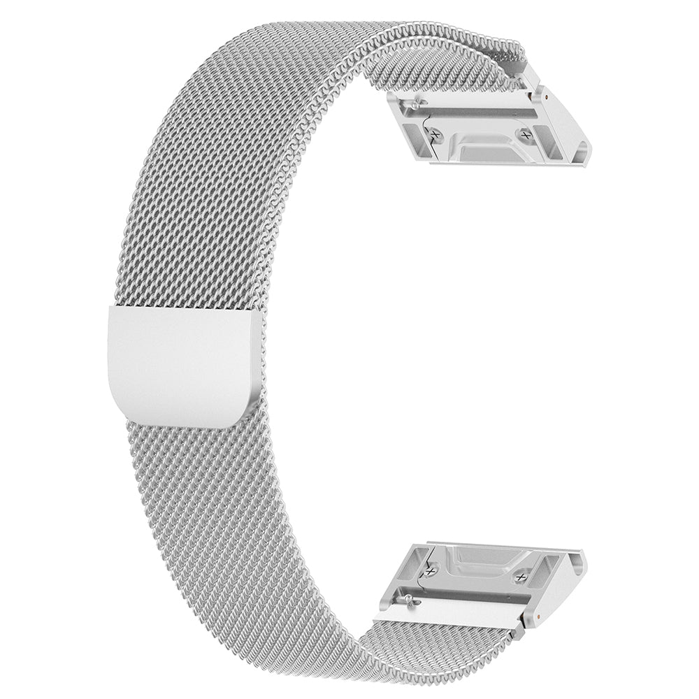 Cinturino Techsuit W009 per Garmin Instinct / Approach / Fenix Watch Series, 20mm, Argento