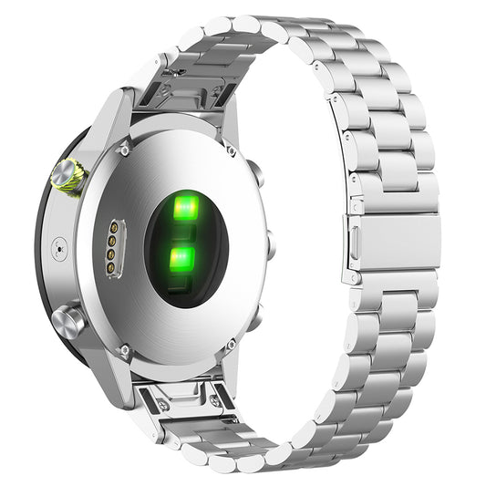 Cinturino Techsuit W010 per Garmin Watch Fenix / Forerunner Series, 22mm, Argento