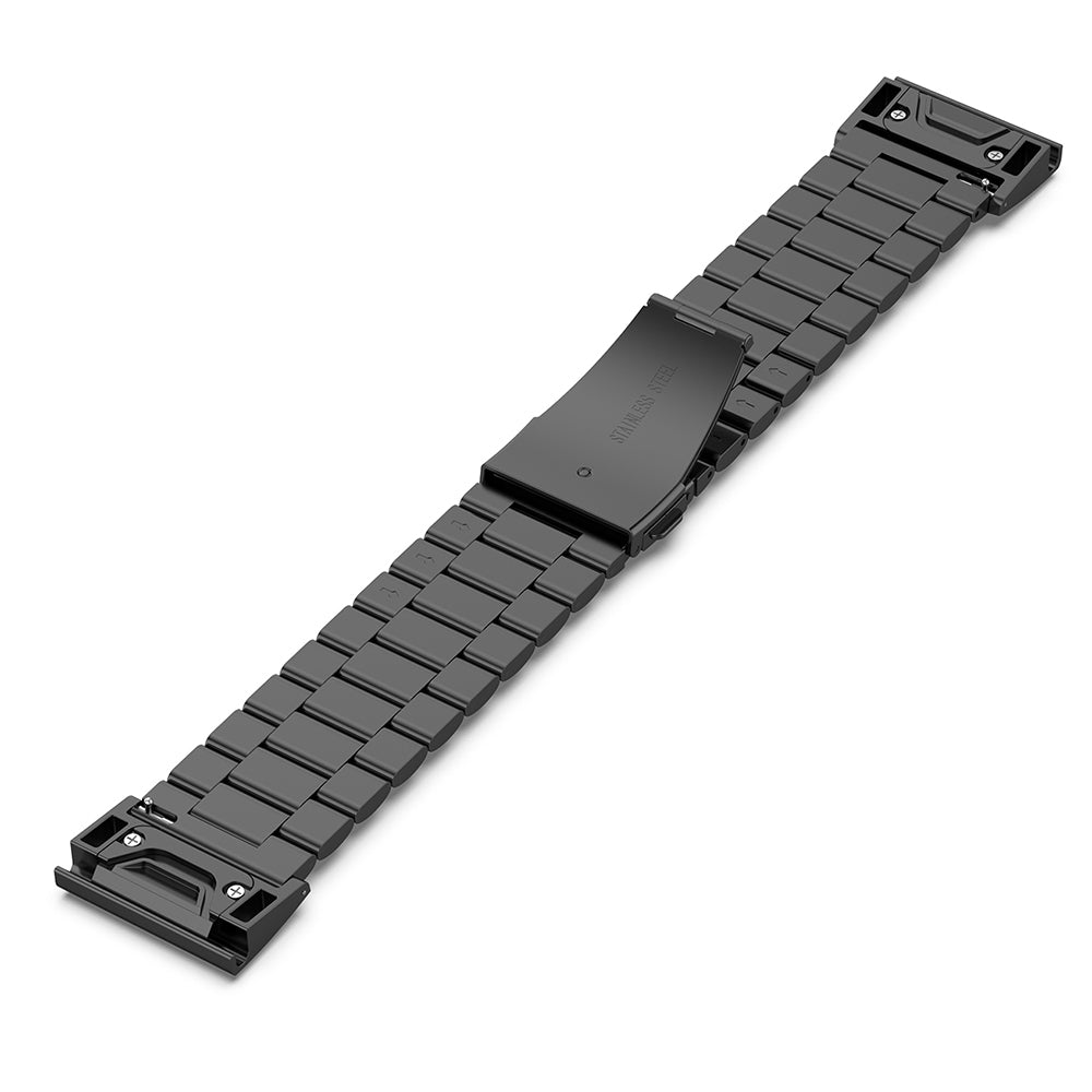 Cinturino Techsuit W010 per Garmin Watch Fenix / Forerunner Series, 22mm, Nero