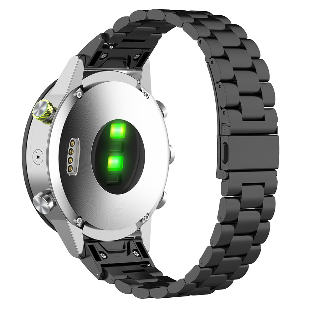 Cinturino Techsuit W010 per Garmin Watch Fenix Series, 26mm, Nero