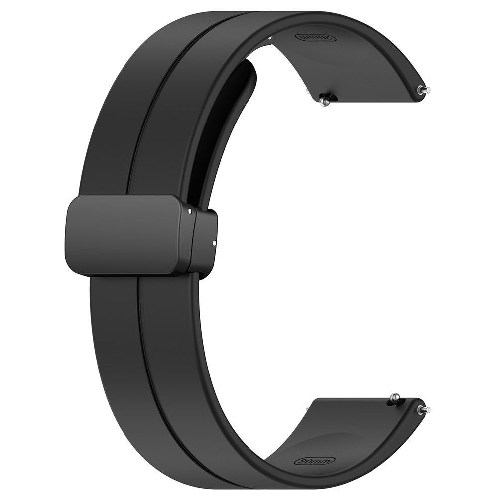 Cinturino Techsuit W011 per Huawei Watch / Xiaomi Watch Series, 22mm, Nero.