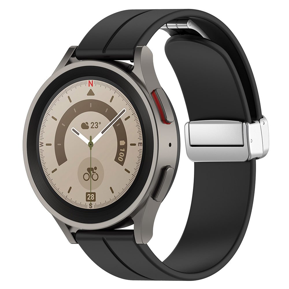 Cinturino Techsuit W011 per Huawei Watch / Xiaomi Watch Series, 22mm, Nero.