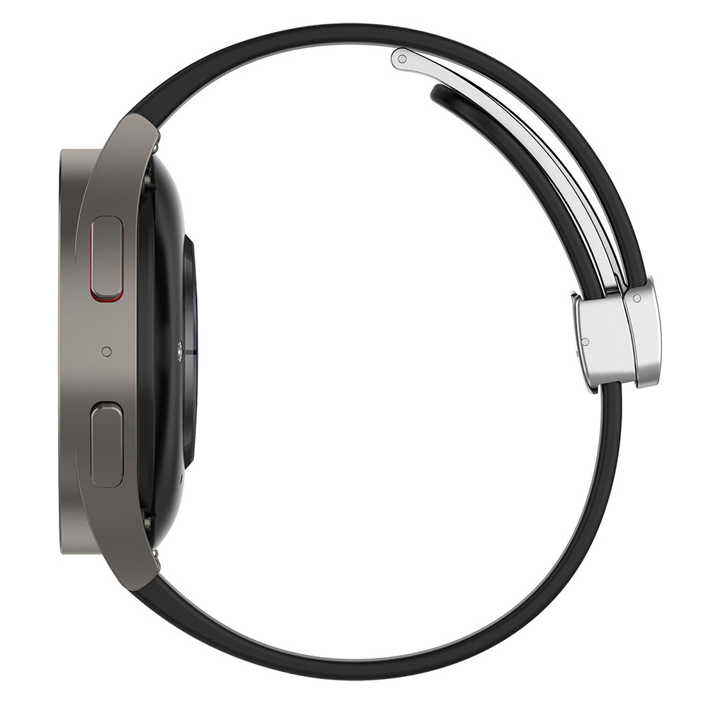 Cinturino Techsuit W011 per Huawei Watch / Xiaomi Watch Series, 22mm, Nero.