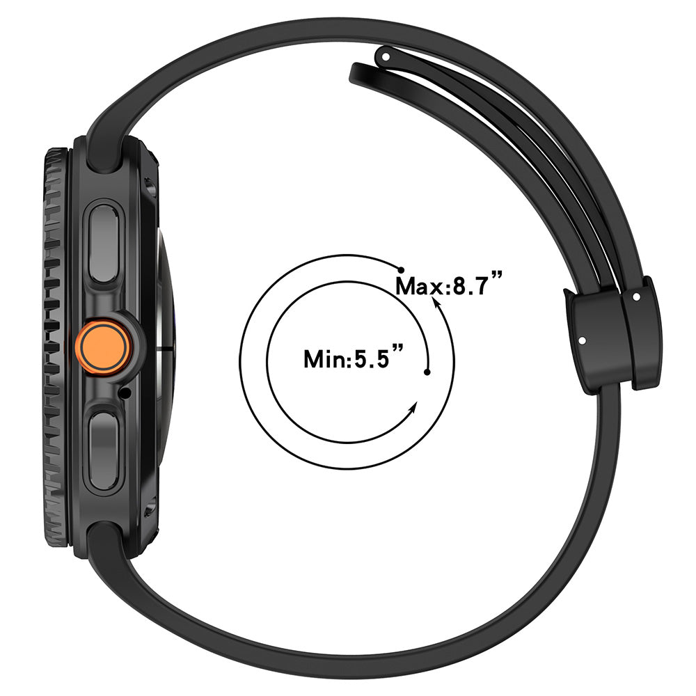 Cinturino Techsuit W011 per Samsung Galaxy Watch 8 Classic / Watch8 44mm / Watch 8 40mm, Arancione