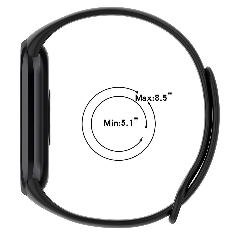 Cinturino Techsuit W014 per Xiaomi Smart Band 10 / 9 / 8, Nero